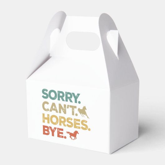 Sorry Kan Paard Dag Bedankdoosjes (Voorkant Zijde)