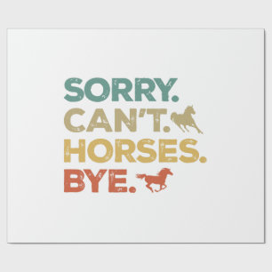 Sorry Kan Paard Dag Cadeaupapier