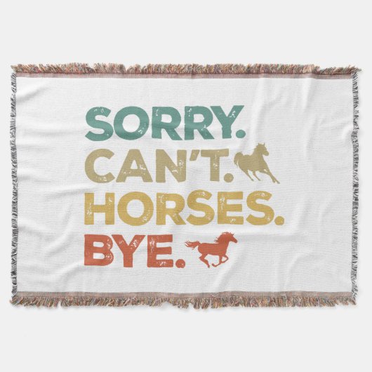 Sorry Kan Paard Dag Deken (Voorkant)