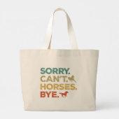 Sorry Kan Paard Dag Grote Tote Bag (Achterkant)