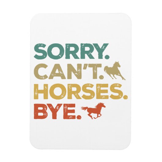 Sorry Kan Paard Dag Magneet (Verticaal)