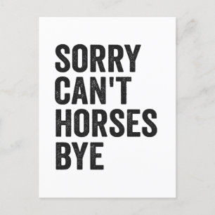 Sorry Kan Paarden Bye Grappig Paard Equestria Gift Briefkaart