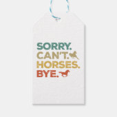 Sorry Kan Paarden Dag Cadeaulabel (Voorkant)