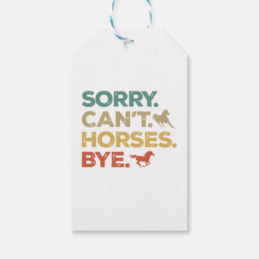 Sorry Kan Paarden Dag Cadeaulabel (Achterkant)