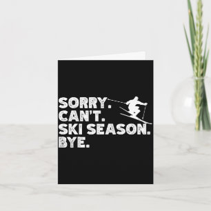 Sorry kan ski seizoen niet bye grappig skien winte kaart
