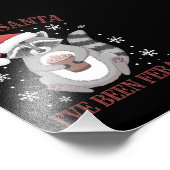 Sorry kerstman, ik ben een wilde kerstwasbeer gewe foto afdruk (Hoek)