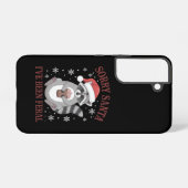 Sorry kerstman, ik ben een wilde kerstwasbeer gewe samsung galaxy hoesje (Achterkant horizontaal)