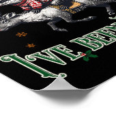 Sorry Kerstman, ik ben Feral Opossum Christmas Hol Poster (Hoek)