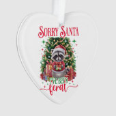 Sorry kerstman, ik ben geweest ornament (voorkant)