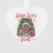 Sorry kerstman, ik ben geweest ornament (achterkant)