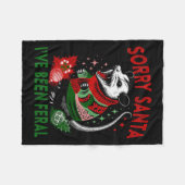 Sorry Kerstman, ik ben heel grappig geweest Feral  Fleece Deken (Voorkant (Horizontaal))