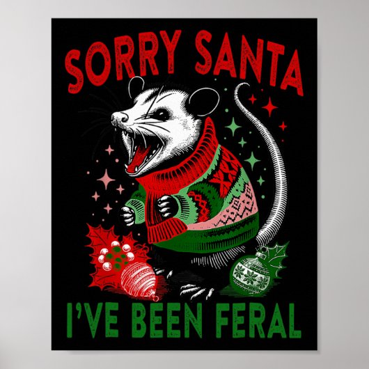 Sorry Kerstman, ik ben heel grappig geweest Feral  Poster (Voorkant)