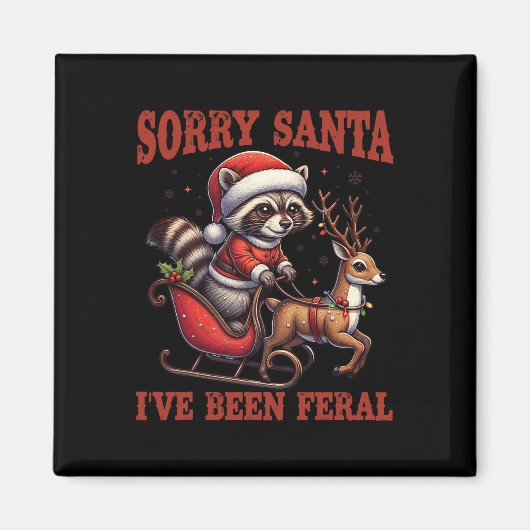 Sorry Kerstman, ik ben heel grappig geweest Wasbee Magneet (Voorkant)