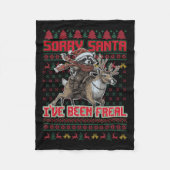 Sorry kerstman, ik ben verwilderd kerstvakantie ra fleece deken (Voorkant)