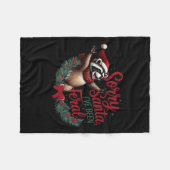 Sorry kerstman, ik ben verwilderd kerstvakantie ra fleece deken (Voorkant (Horizontaal))