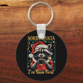 Sorry kerstman, ik ben verwilderd kerstvakantie re sleutelhanger (Voorkant)