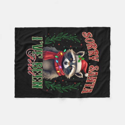 Sorry kerstman, ik ben verwilderd Schattige wasbee Fleece Deken (Voorkant (Horizontaal))