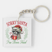 Sorry Kerstman, ik ben verwilderd Sleutelhanger (Achterkant)