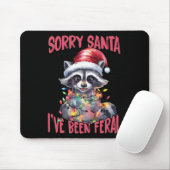 Sorry Kerstman, ik ben wild geweest Funny Wasbeer  Muismat (Met muis)