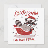 Sorry kerstman, ik ben wild geweest, leuke kerst feestdagenkaart (Voorkant)