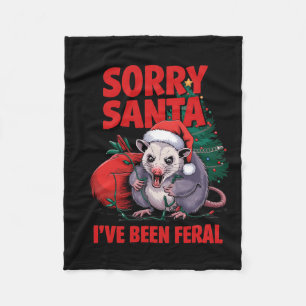 Sorry kerstman, ik ben woedend op kerst, Oposu Fleece Deken