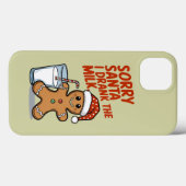 Sorry kerstman, ik heb de Milk Baby kerstoutfit Dr Case-Mate iPhone Case (Achterkant (horizontaal))