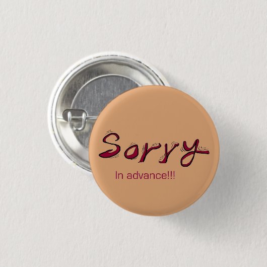sorry knoppen ronde button 3,2 cm (Voorkant /achterkant)
