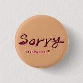 sorry knoppen ronde button 3,2 cm (Voorkant)