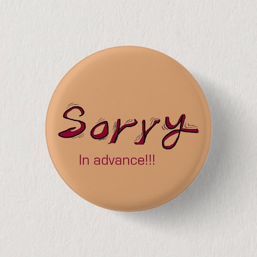 sorry knoppen ronde button 3,2 cm (Voorkant)