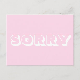 Sorry, lichtroze wit modern vet briefkaart