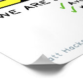 Sorry, maar dit is een NO overscoping zone! Poster (Hoek)