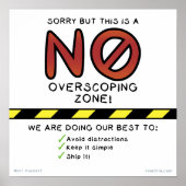 Sorry, maar dit is een NO overscoping zone! Poster (Voorkant)