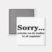 Sorry Magneet (Voorkant / Achterkant)