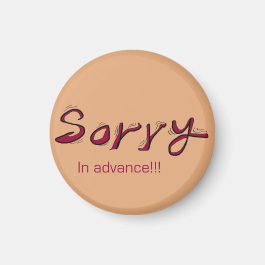 Sorry magneten (Voorkant)