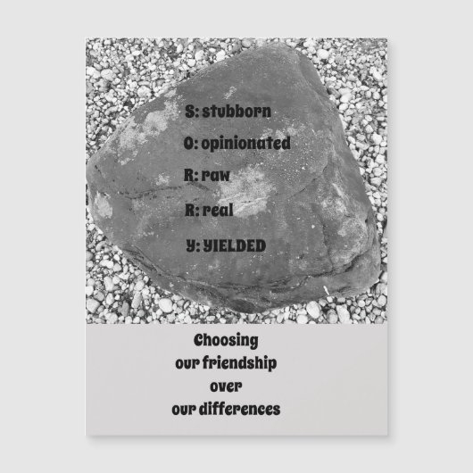 Sorry magnetisch Wenskaart (Voorkant)