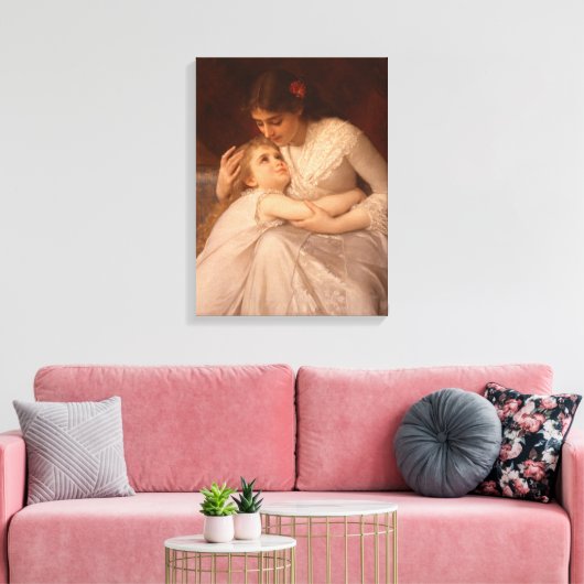 Sorry, mam (liefdevolle dochter en moeder) canvas afdruk (Insitu (Woonkamer))