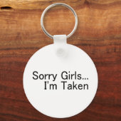 Sorry meisjes die ik ben meegenomen sleutelhanger (Voorkant)