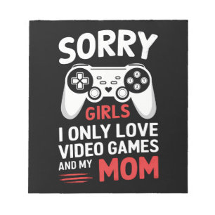 Sorry Meisjes Ik Hou Alleen Van Videogames En Mijn Notitieblok