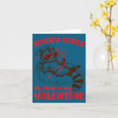 Sorry Meisjes Mama Is Mijn Valentijn Jongens Grapp Kaart (Gele Bloem)