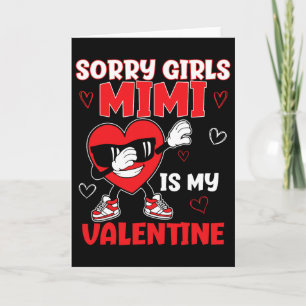 Sorry Meisjes Mimi Is Mijn Valentijnsdag Peuter Va Kaart