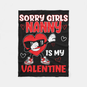 Sorry Meisjes Nanny Is Mijn Valentijn Peuter Valen Fleece Deken