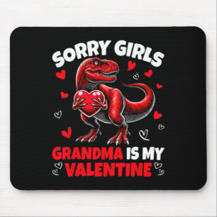 Sorry Meisjes Oma Is Mijn Valentijnsdag Dinosaurus Muismat