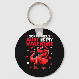 Sorry Meisjes Tante Is Mijn Valentijn Dinosaurius  Sleutelhanger