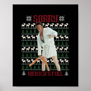 Sorry Merica is Vol Leuke Trump Horrend Kerstfeest Poster
