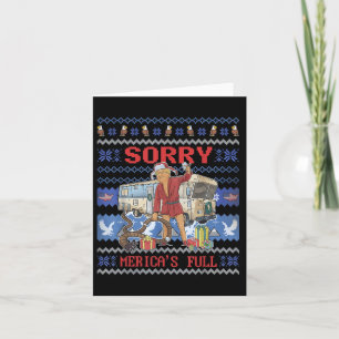 Sorry Mericas vol grappige Trump lelijke kerst Kaart