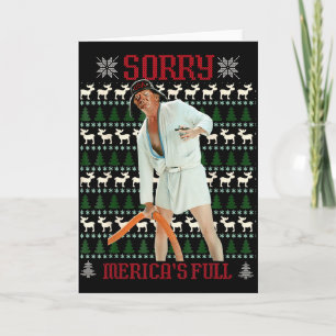 Sorry Mericas Volledig Grappig Trump Kerst Misvorm Kaart