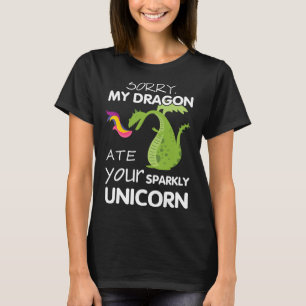 Sorry, mijn draak over je onkruidzuinige hoefje t-shirt