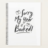 Sorry, mijn jaar is geboekt! planner (Voorkant)