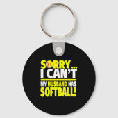 Sorry mijn man heeft softbal - grappig softbal wif sleutelhanger (Voorkant)