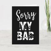 Sorry, mijn slechte excuses... kaart (Voorkant)